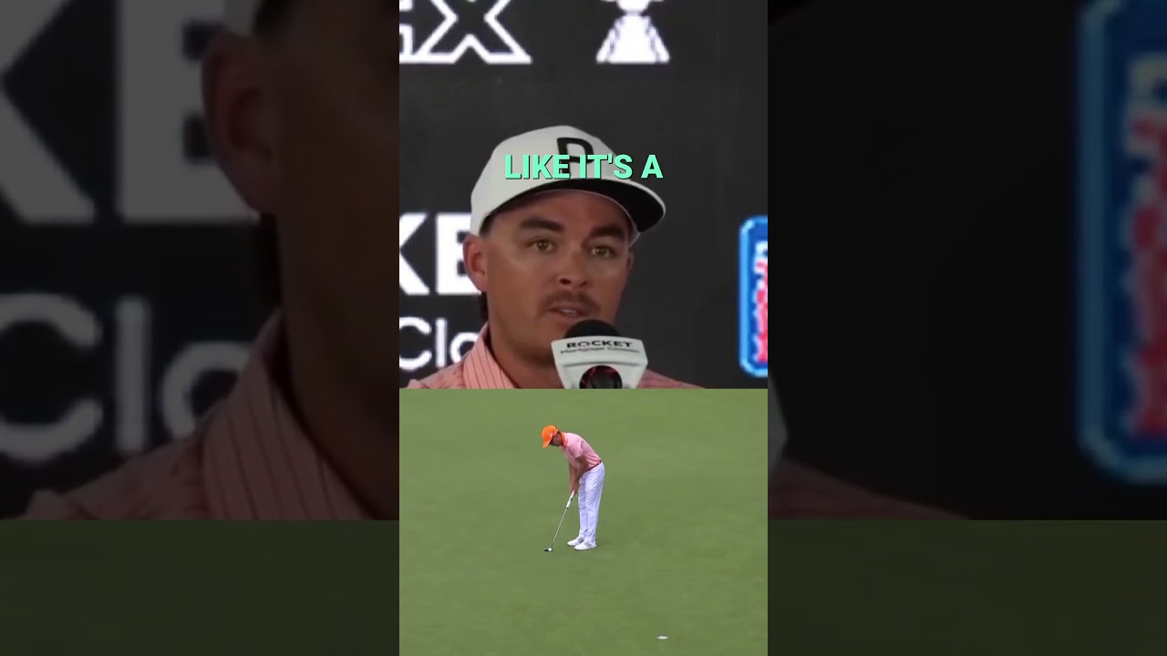Rickie Fowler looks to win his 2nd straight Rocket Mortgage Classic #golfshorts #pga #golf