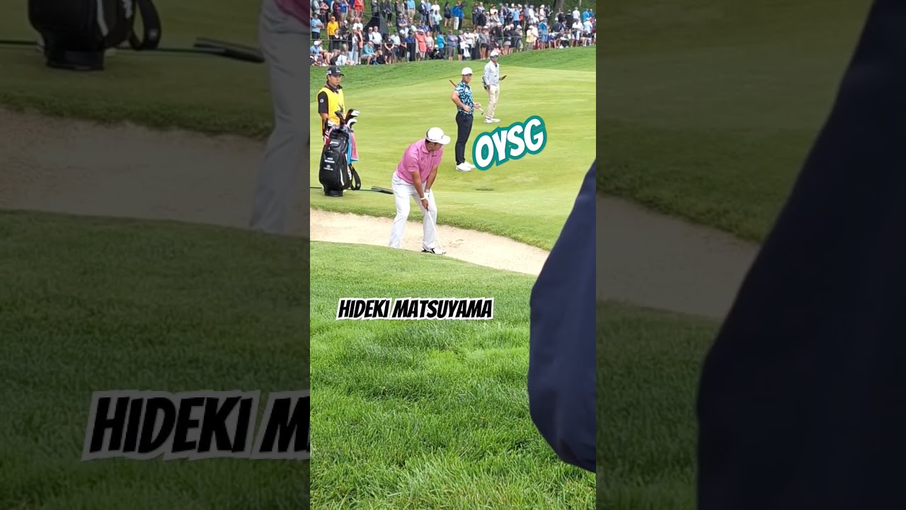 Hideki Matsuyama blasts one  while Jordan Spieth observes #OYSG