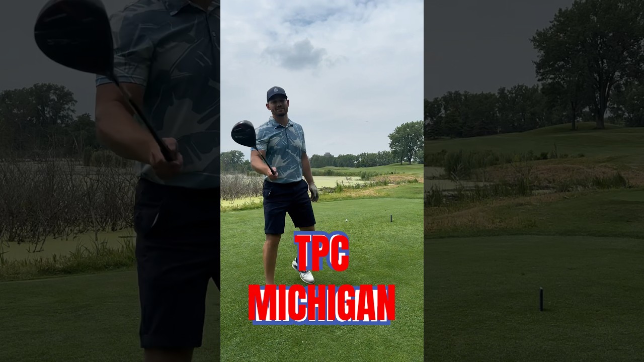 TPC Michigan and the Jack Nicklaus screw you hole! #golf #golfing