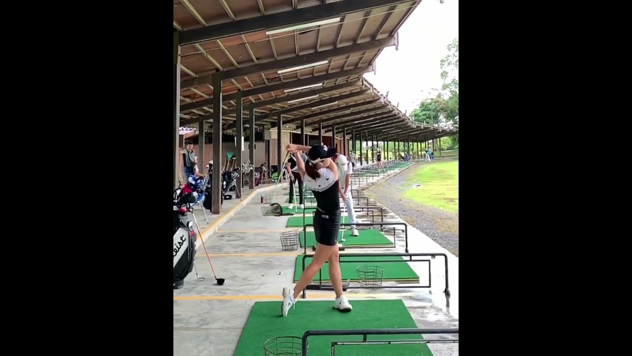 【ドライバー練習】キム ハヌル（Kim Ha-neul）スローモーションあり