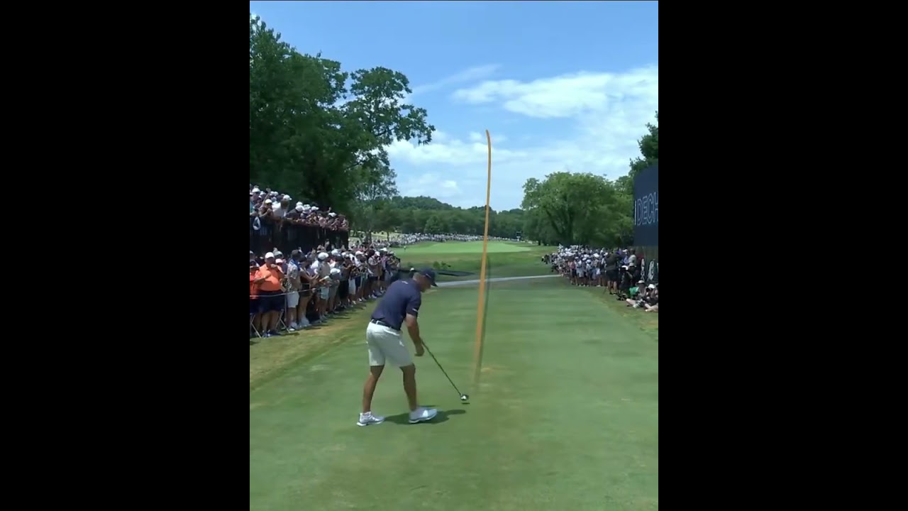 BOOM! The final round is underway in Nashville! @brysondechambeau  💪 #livgolf #shorts