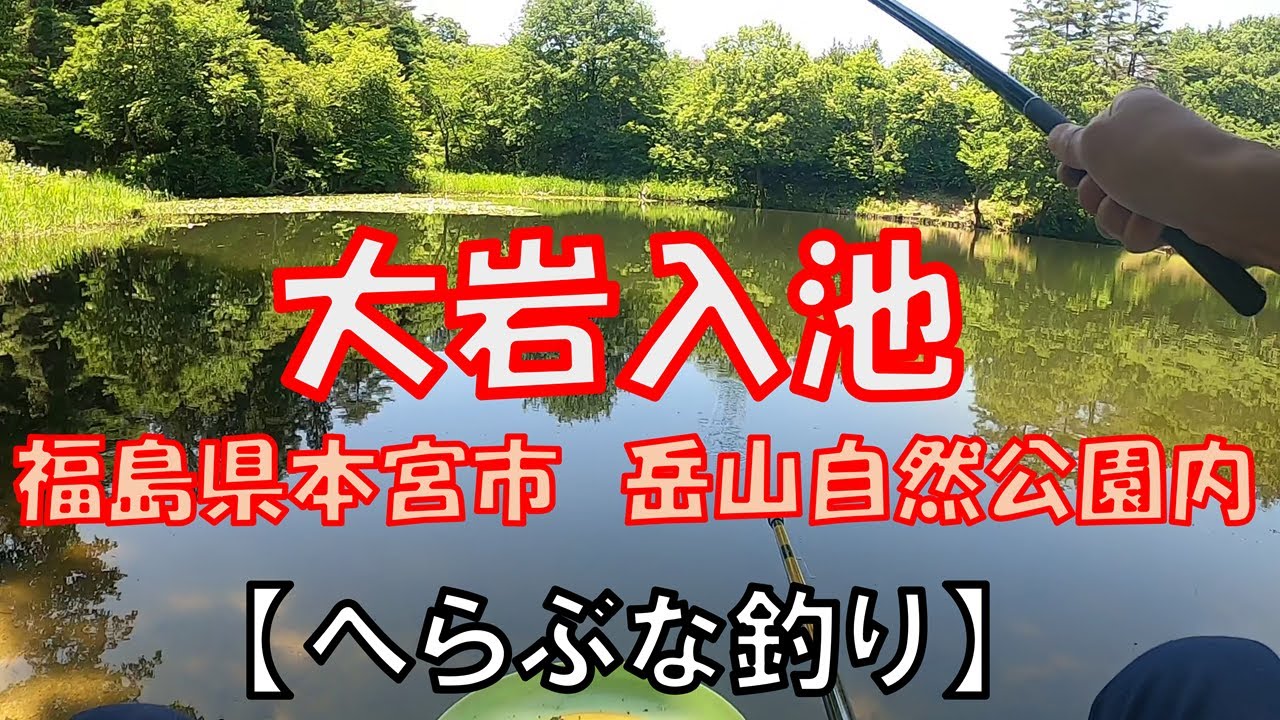 【へらぶな釣り】大岩入池＠福島県本宮市・岳山自然公園内の池