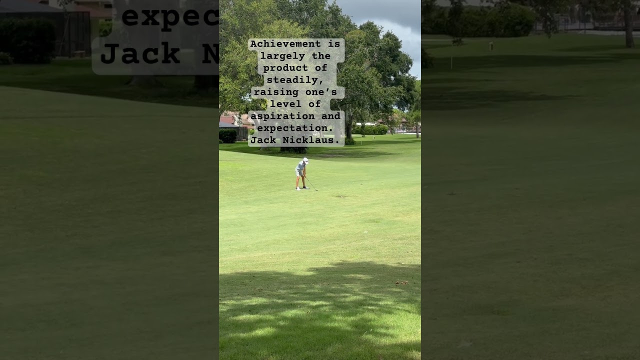 Achievement in golf ⛳️ #jacknicklaus #golfersdoingthings #approachshot #firstclass #golfswing