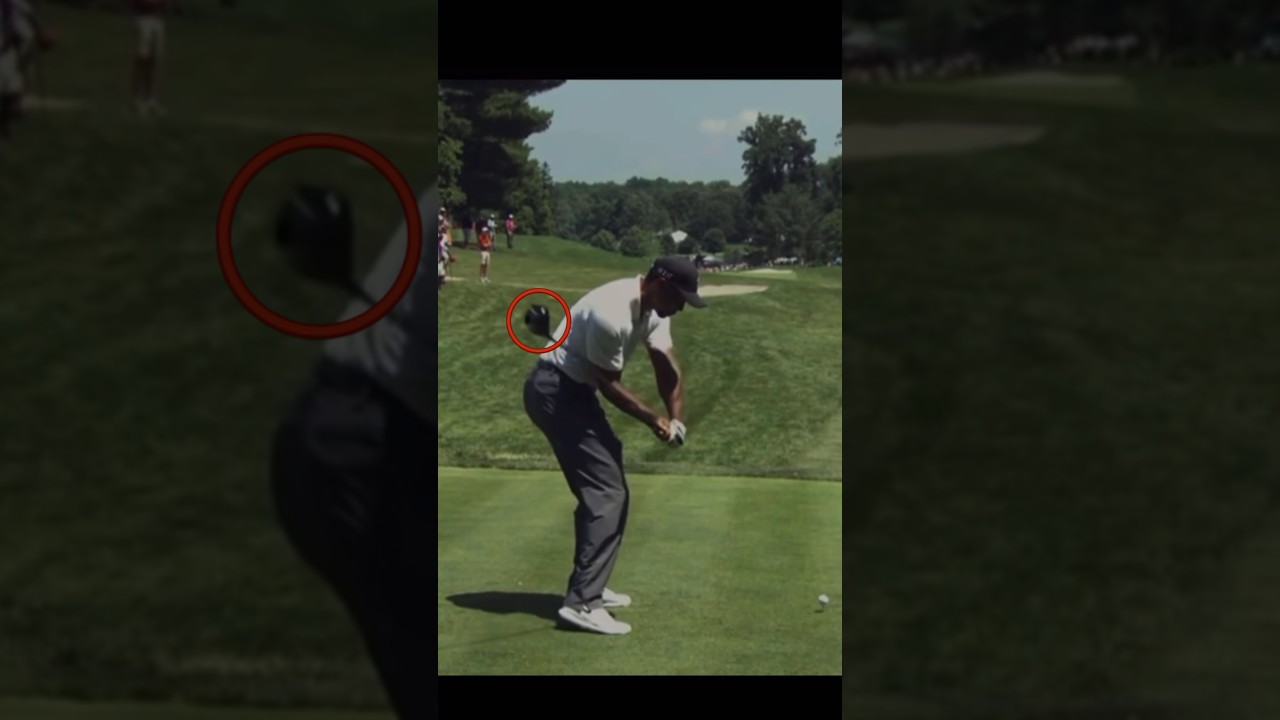 インサイド軌道を作る両腕の動き=タイガー・ウッズ #ゴルフ #golf #ゴルフスイング #golfswing