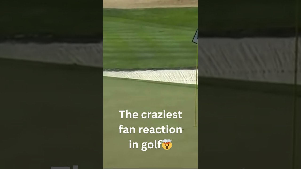 The loudest crowd reaction in golf #golfshorts #holeinone #tigerwoods
