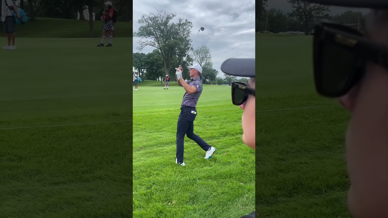 Interesting left foot action from Spieth
