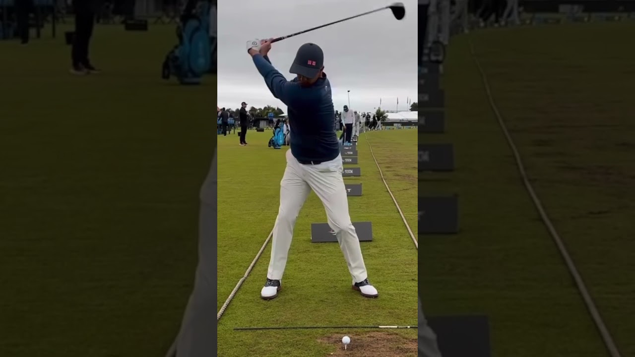 Adam Scott driver golf swing face on. A work of art😍 #scottishopen #golfswing