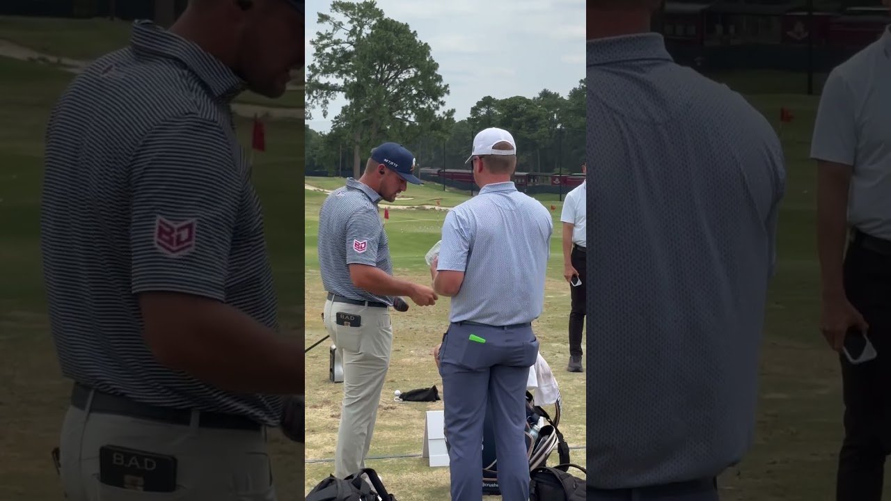 DeChambeau changes the head of his driver just before the final round of the  #usopen #dechambeau