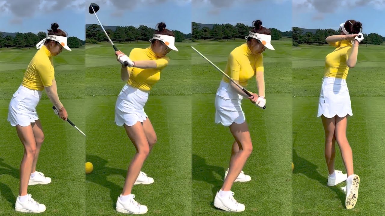 꼬임이 기가막히는! KLPGA 프로 안선주 미녀골퍼의 유연한 골프스윙!