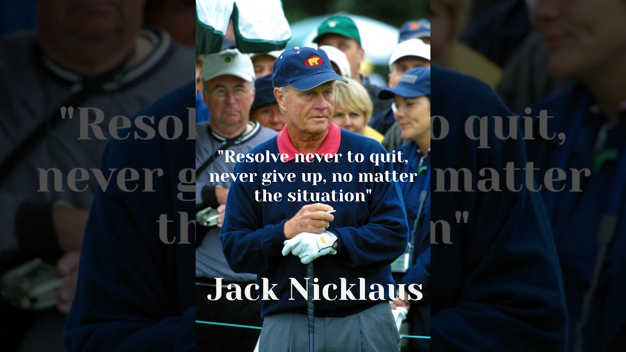 Jack Nicklaus Advice on Golf: The Mental Game