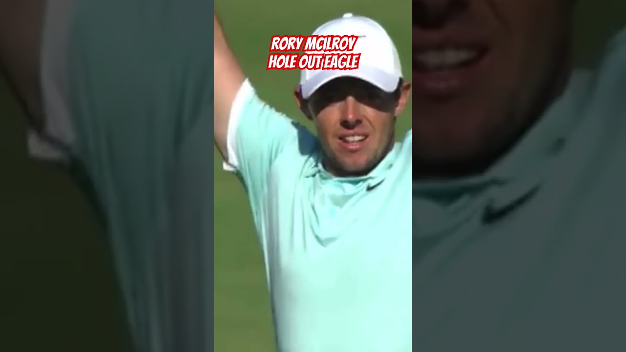 RORY MCILORY Crazy Hole Out Eagle at the Tour Championship! ⛳️🔥 #shorts