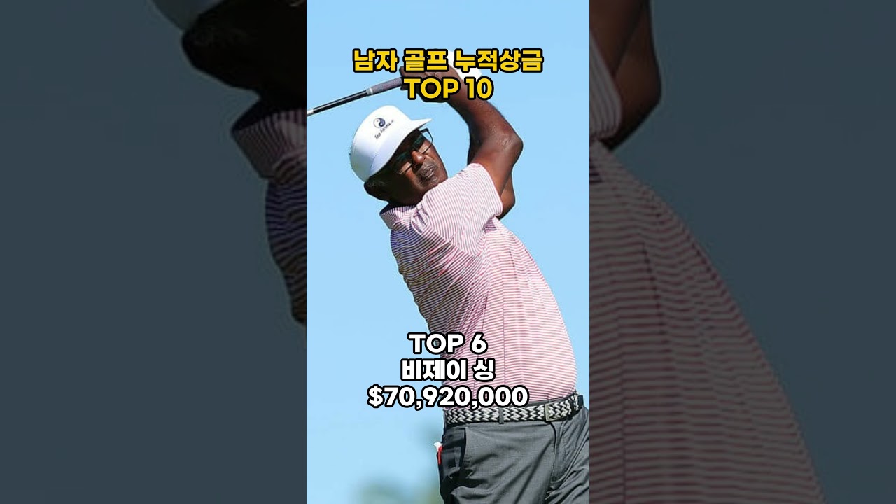 세계 남자 골퍼 누적상금 랭킹 TOP10! #top10