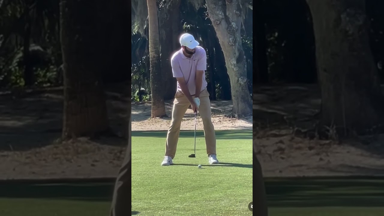 Scottie Scheffler 3 wood swing face on #scottiescheffler #pgachampionship