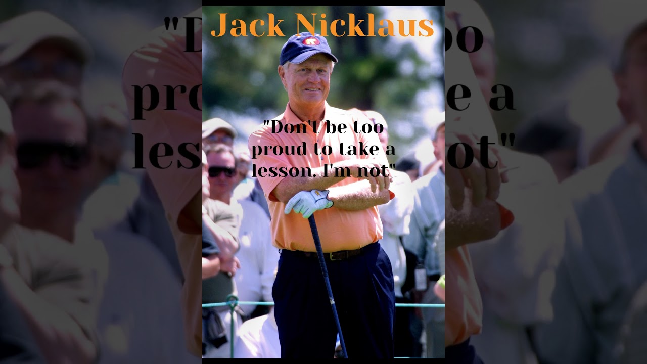 Jack Nicklaus Golf Tip on Golf Lessons