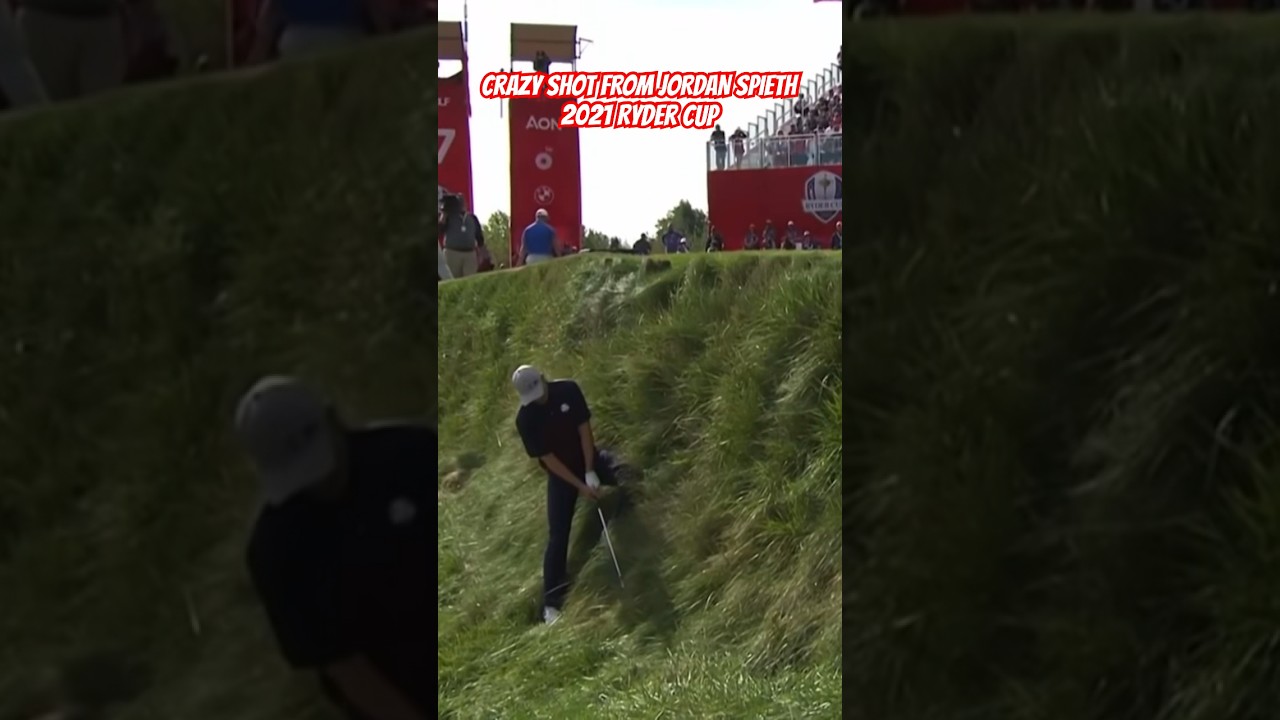 JORDAN SPIETH Insane Shot At Ryder Cup 2021!⛳️🇺🇸 #shorts