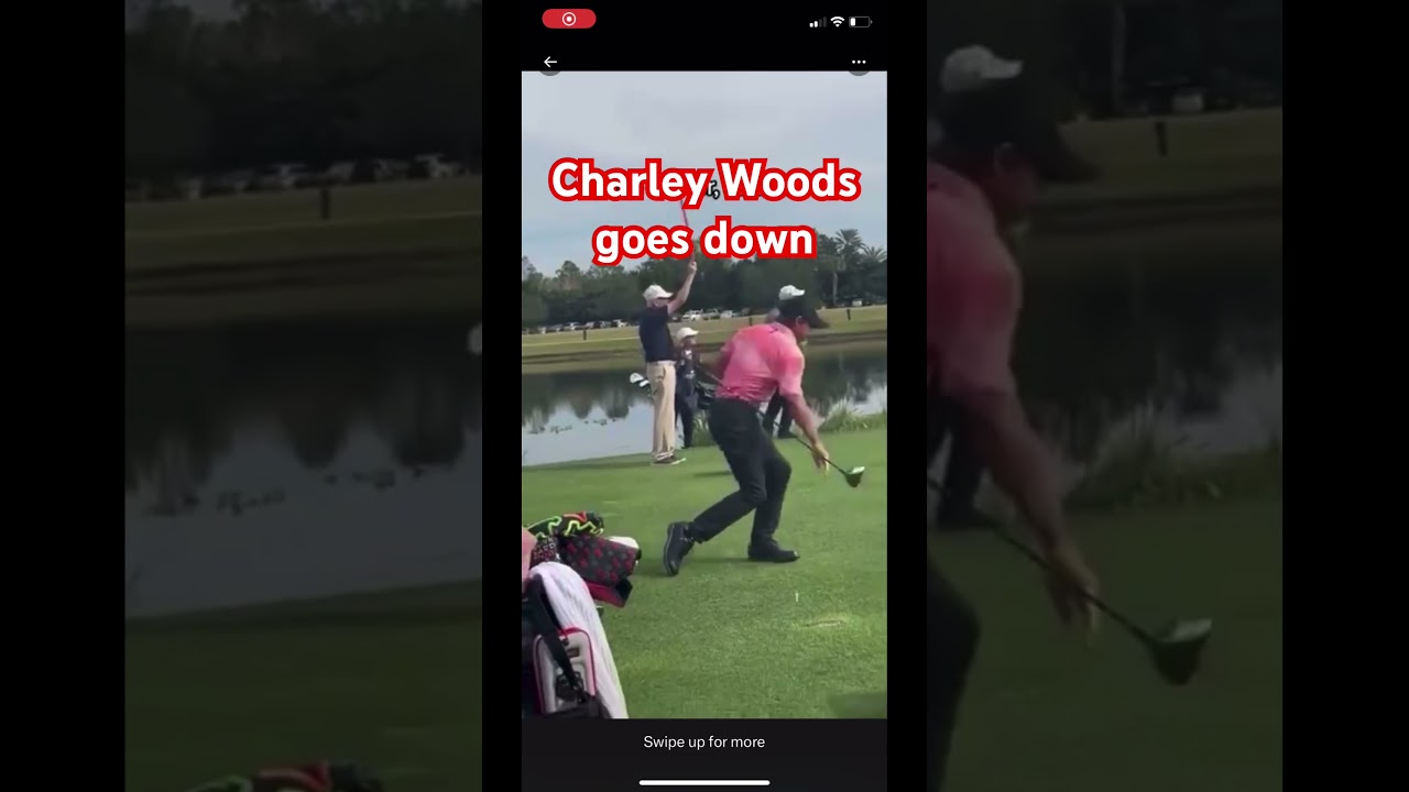 #tigerwoods son #charleywoods injured like his dad is sooo #tiger! #tomgillisgolf #golf