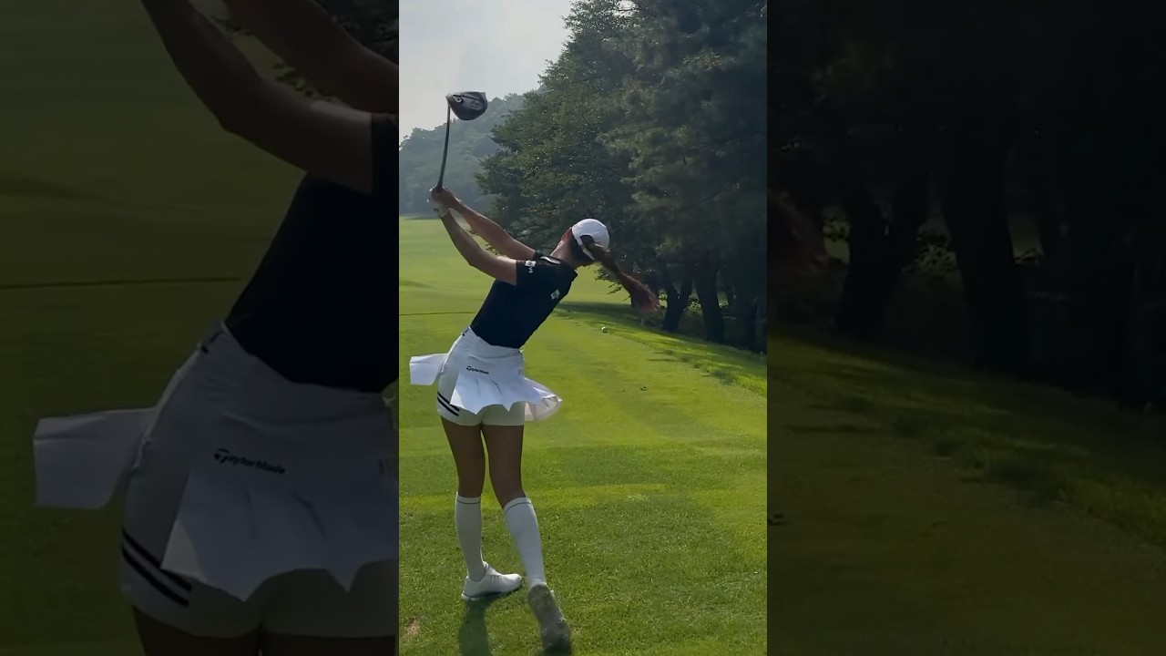 첫 방문 • 좋은 기억을 준 뉴코리아cc 🤍 | KLPGA 유현주 투어프로 @_hyunju.__ #응원릴레이2024 #골프 #golf #golfswing