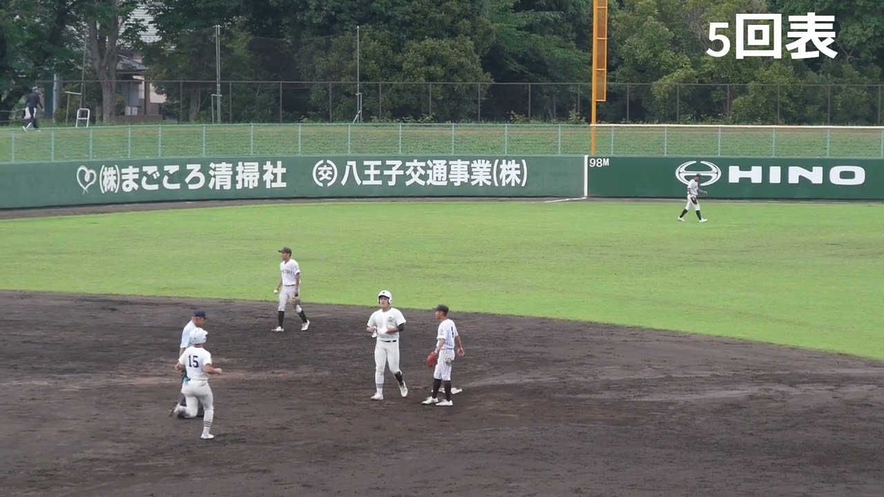 2024年夏　日大三高の6点　日大三高　対　国士舘高校5回表の攻防