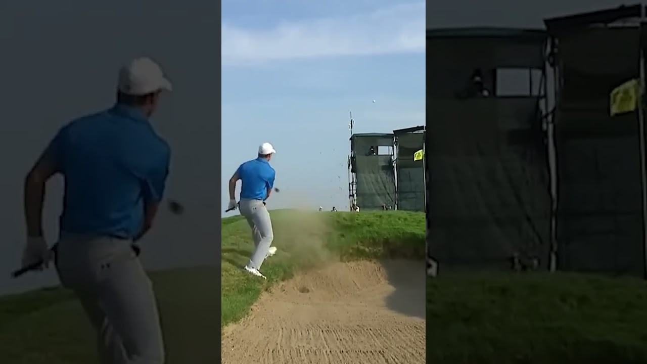 Jordan Spieth KNOWS how to get out of a bunker! 👏
