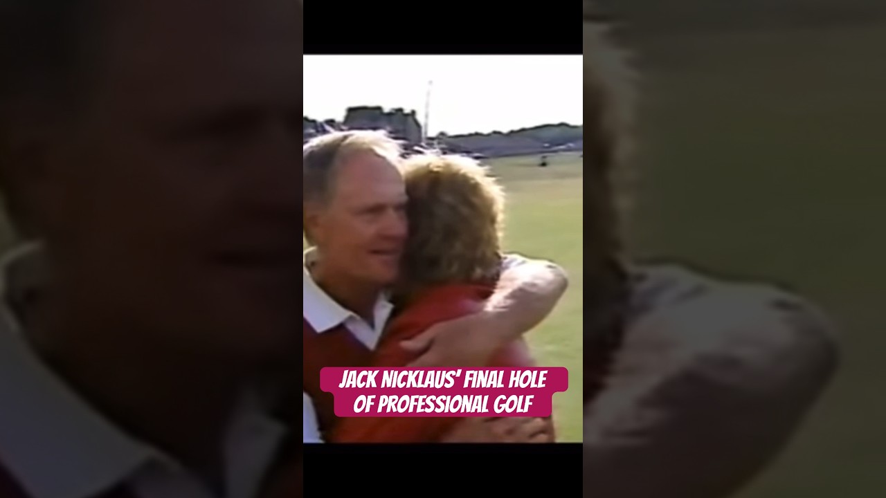 The Goat finally hangs up his bag. Creds: TNT, the PGA Tour and the Nicklaus family #golf #pgatour