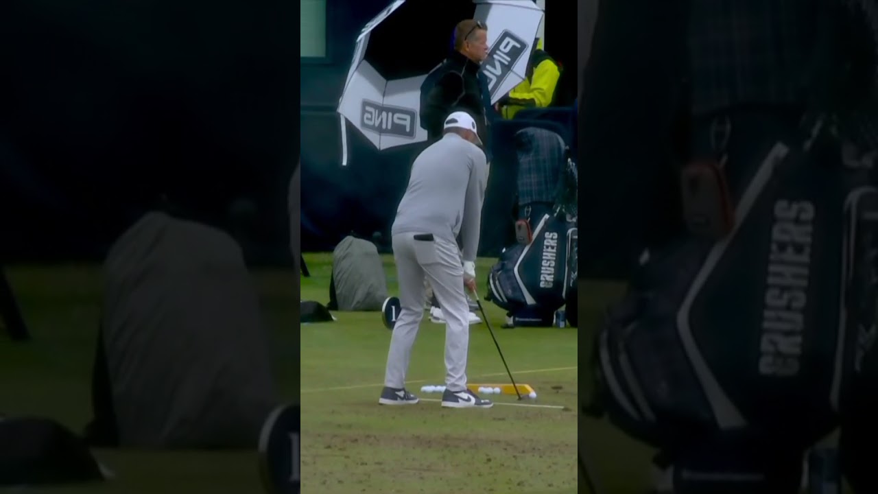 Two of golf's biggest rivals on the range together 👀