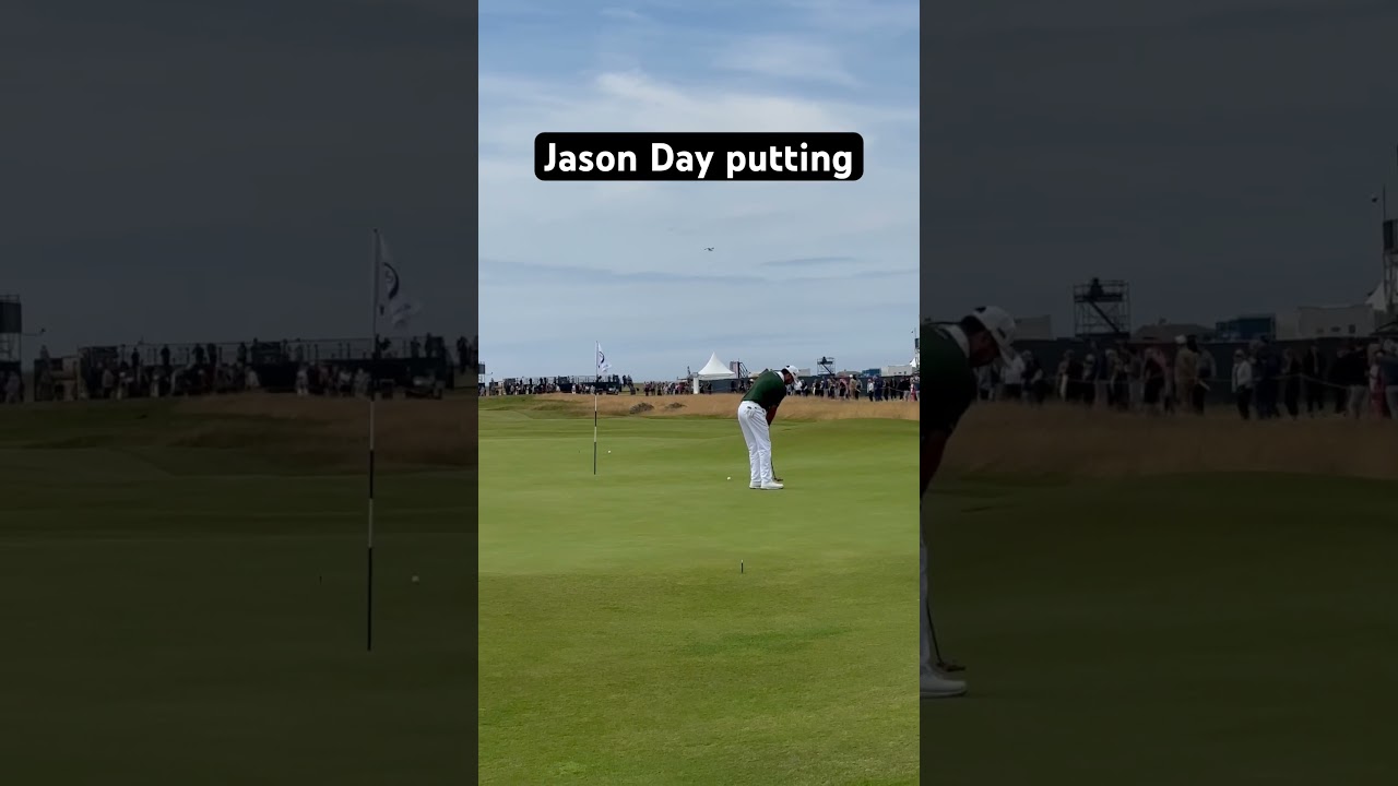 Jason Day practice putting at Royal Troon #theopen