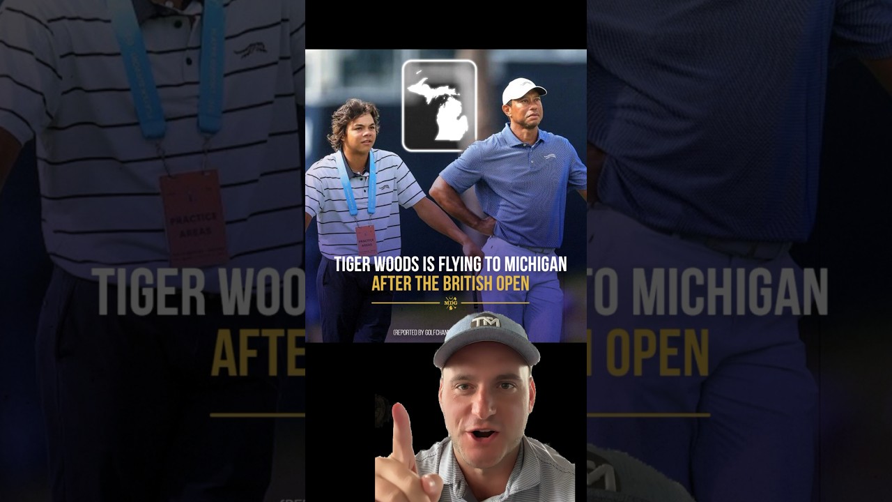 Tiger Woods is flying to Michigan after he finishes at British Open! #tigerwoods #michigan #golf
