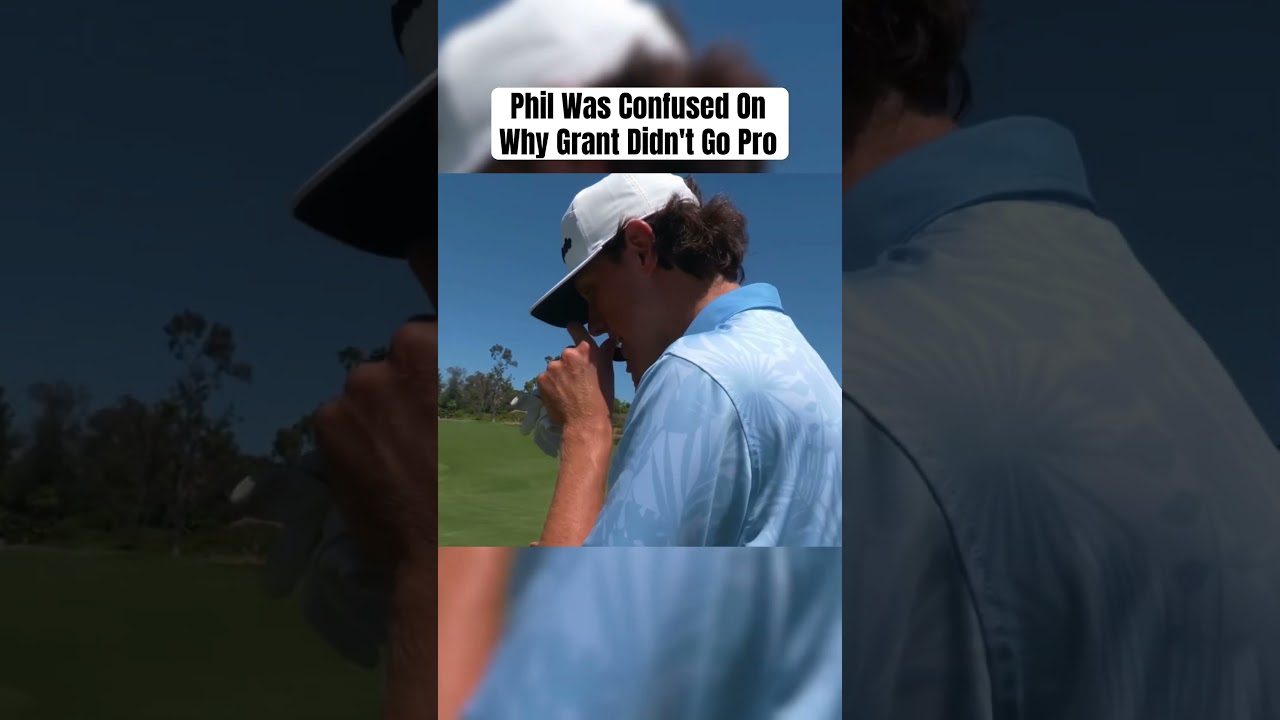 Phil loved his swing!  #golf #granthorvat #philmickelson