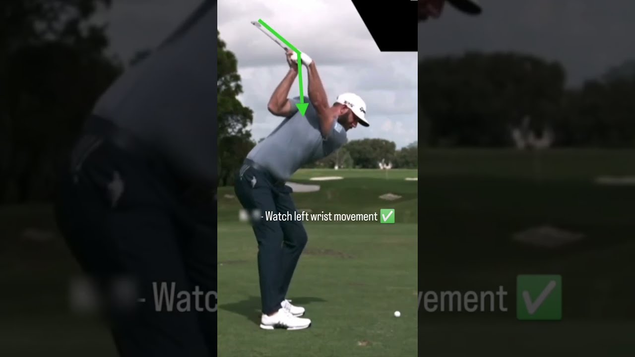 미친 보잉 스윙을 갖고 있는 더스틴존슨,