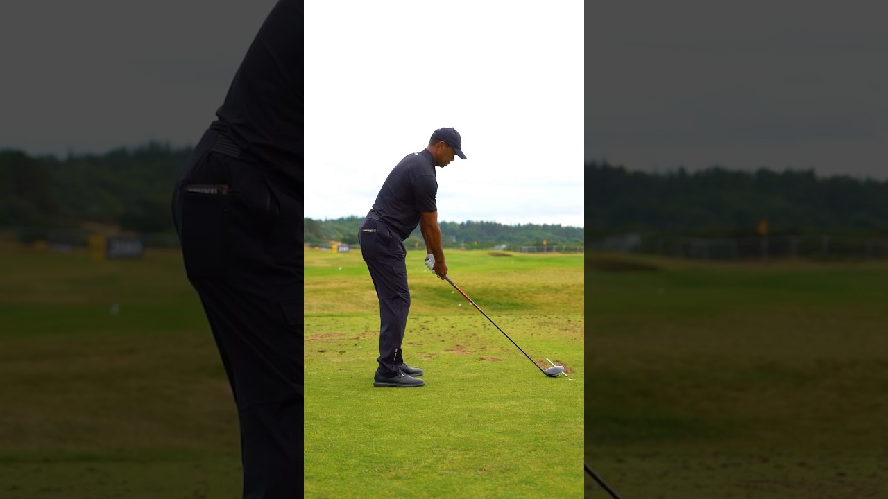 TIGER WOODS - Driver SLOW MOTION - The Open 2024 🏆 #golf #golfer #tigerwoods