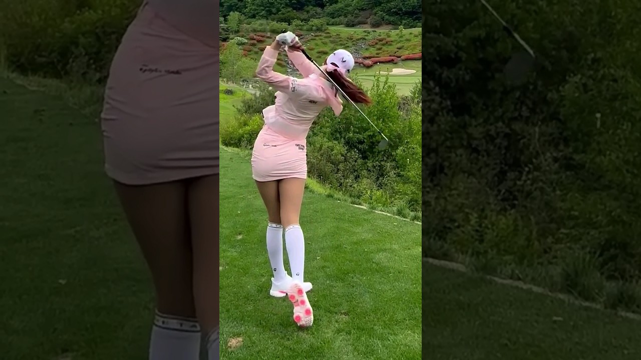 깔끔한 아이언샷이 너무 멋집니다!! KLPGA 유현주 프로 아이언샷 #유현주프로