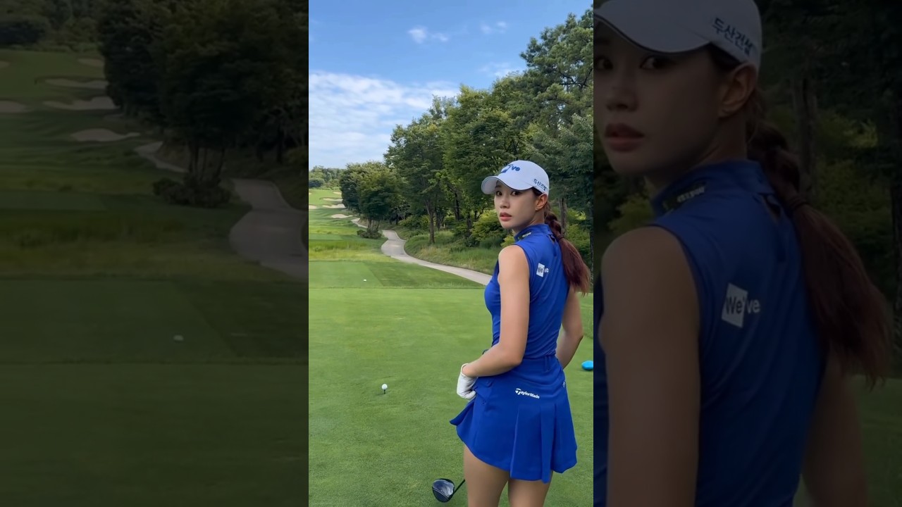 너무 아름답습니다 Good shot!!🤍KLPGA 유현주 프로 드라이 버 스윙 #유현주프로