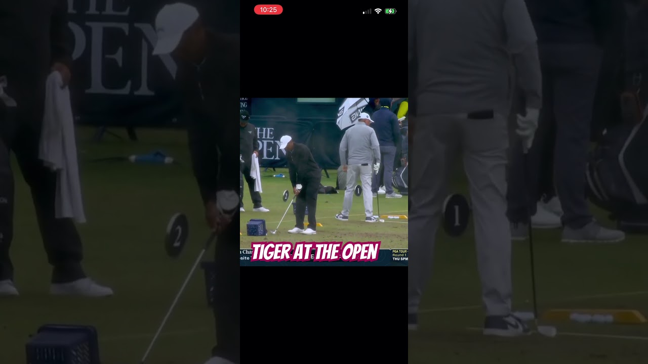 #tigerwoods at #theopenchampionship warms up to miss cut! 🤣🤣🤣 A#tomgillisgolfinstruction #golf