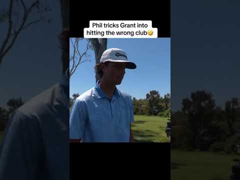 Phil tricking Grant is halarious! Tags: Golf, GolfChallenge, Trickshot