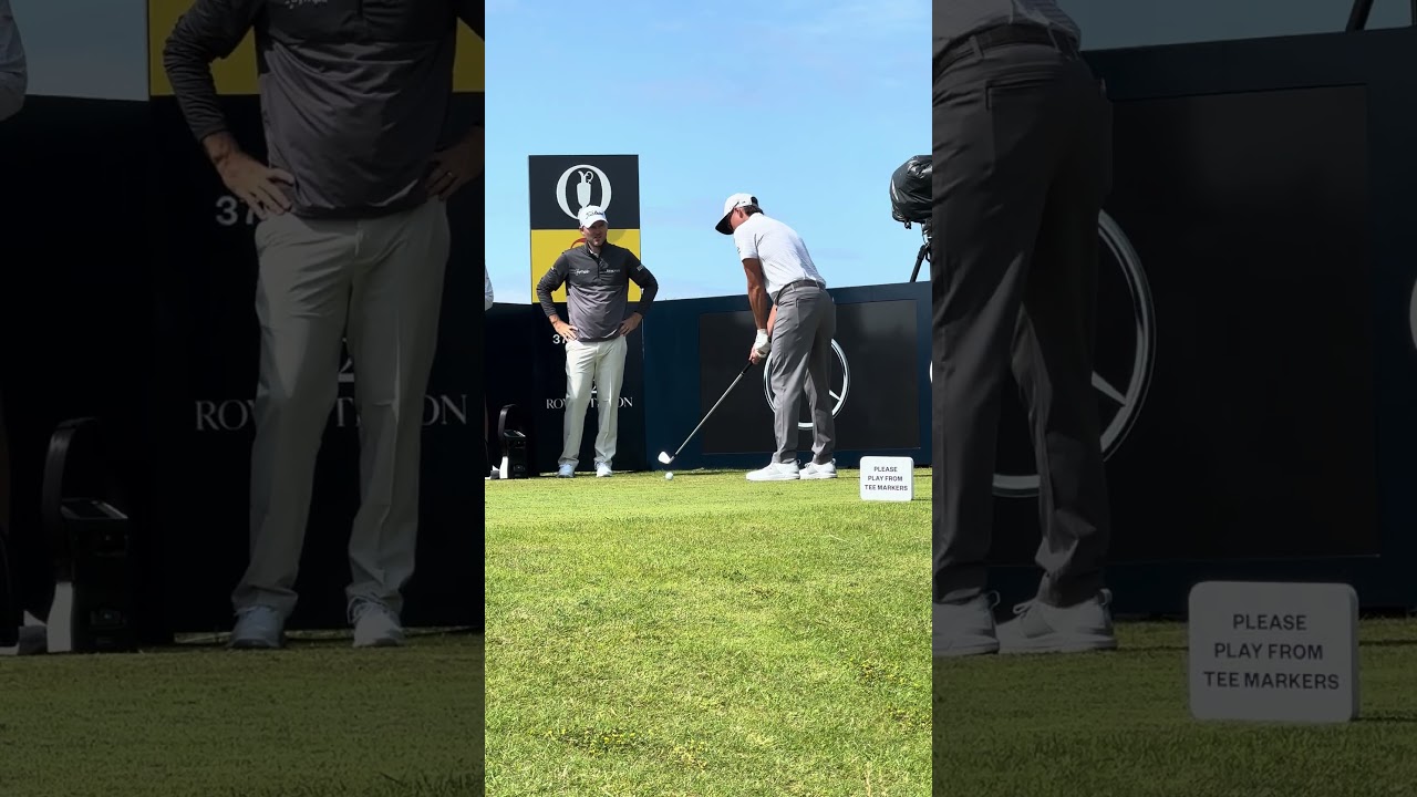 Rickie Fowler just makes the cut for the Open! Staying at Royal Troon for the weekend. #golfswing