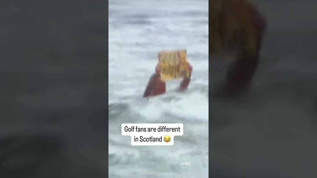 “Good luck Justin Rose” 🌹😂