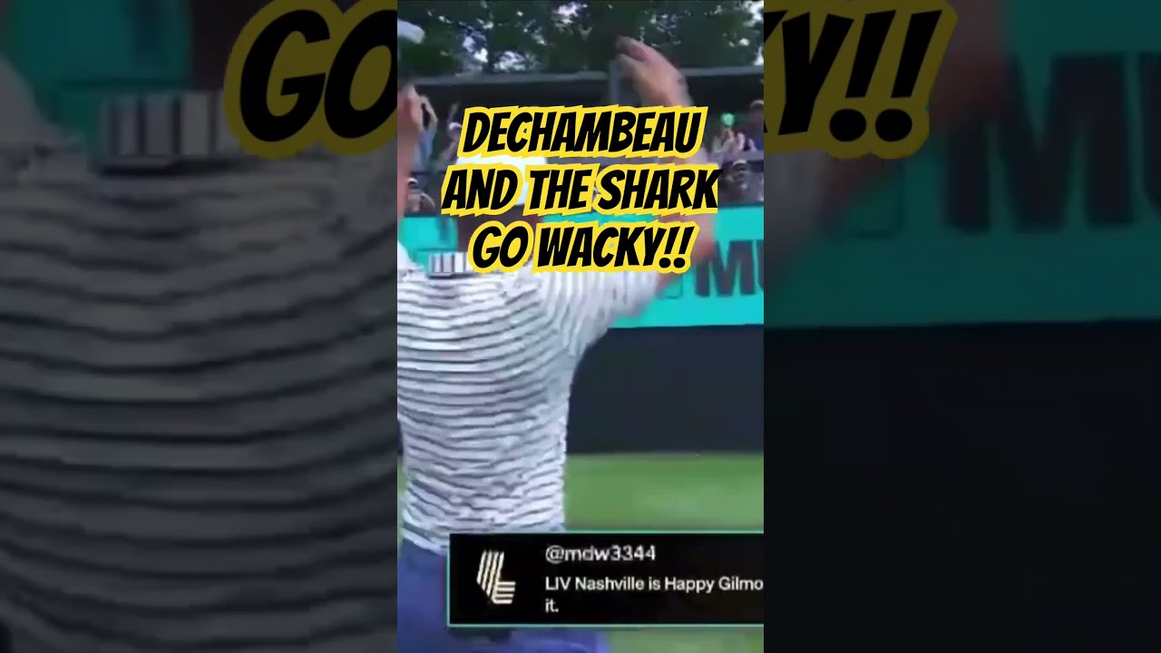 Bryson Dechambeau and Greg Norman go nuts at #livgolf event! #brysondechambeau #gregnorman