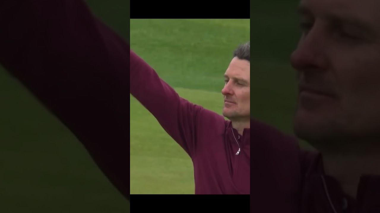 Justin Rose AMAZING Birdie Putt At The Open #golf #golfswing #theopen #pgatour #pga #sports #golfer