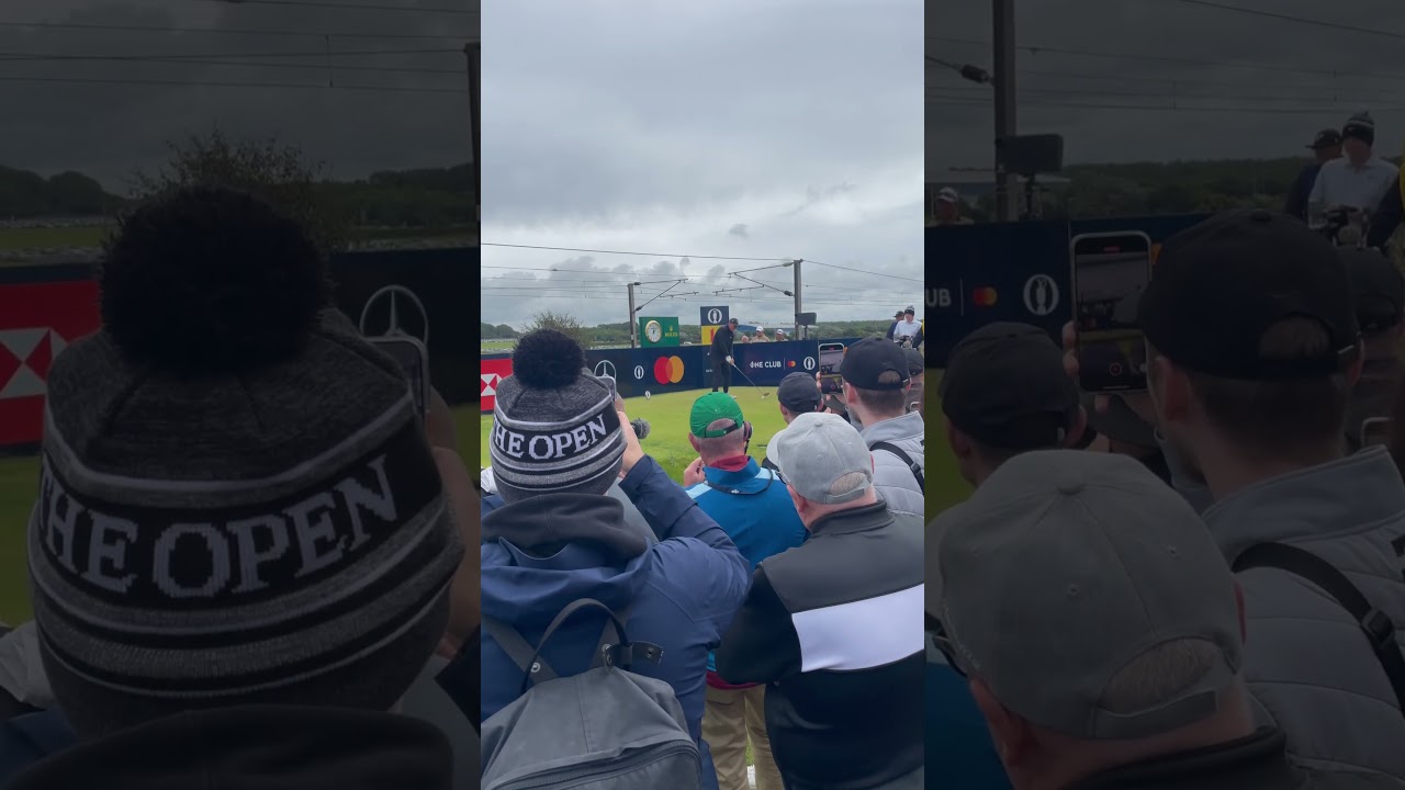 Bob McIntyre and Phil Mickelson on the tee #theopen #monthelefty