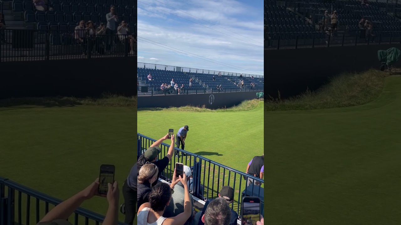Tiger Woods On The Par 3 8th - The Postage Stamp at Royal Troon for the 152nd Open #golf