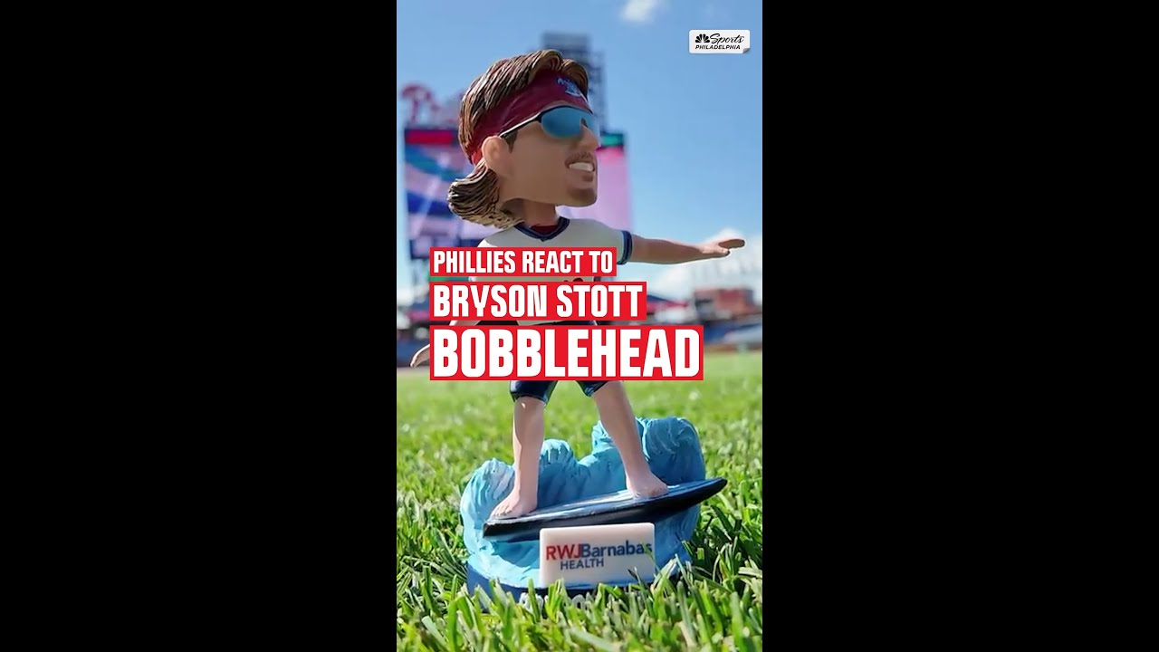 Phillies react to Bryson Stott's surfing Bobblehead