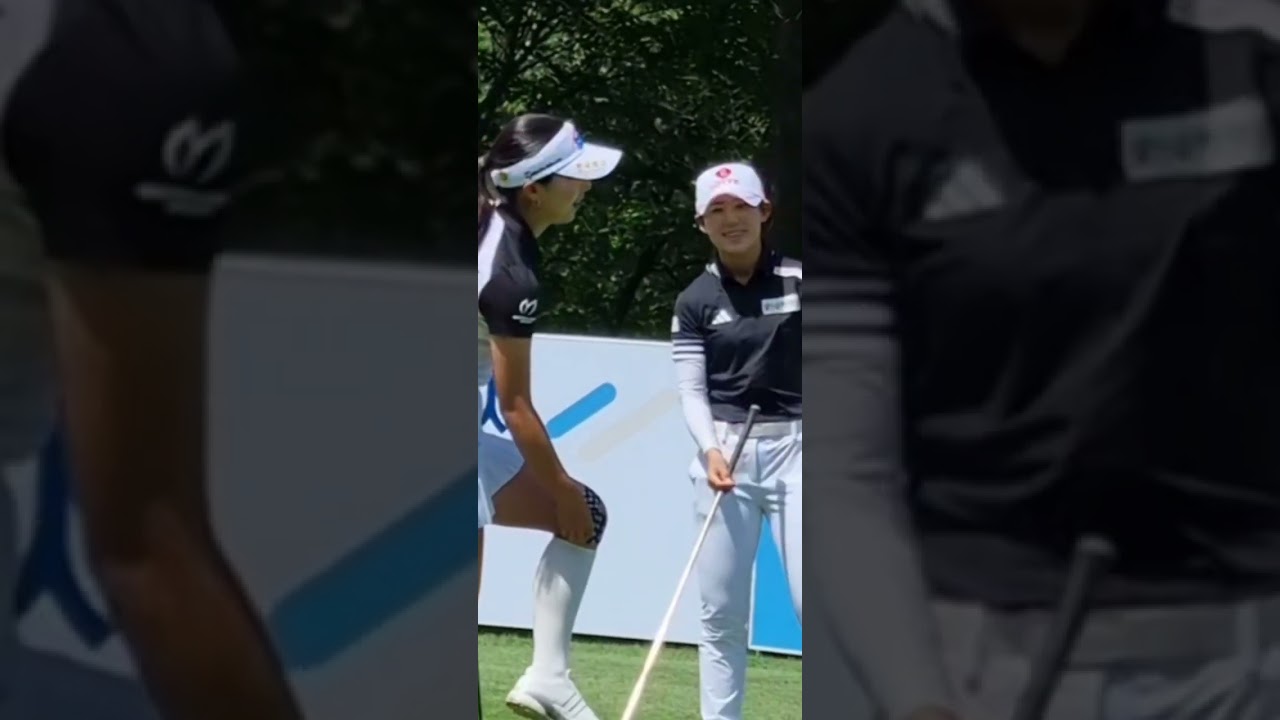 이동은, 황유민, 안선주 티샷 전 몸풀기 직캠