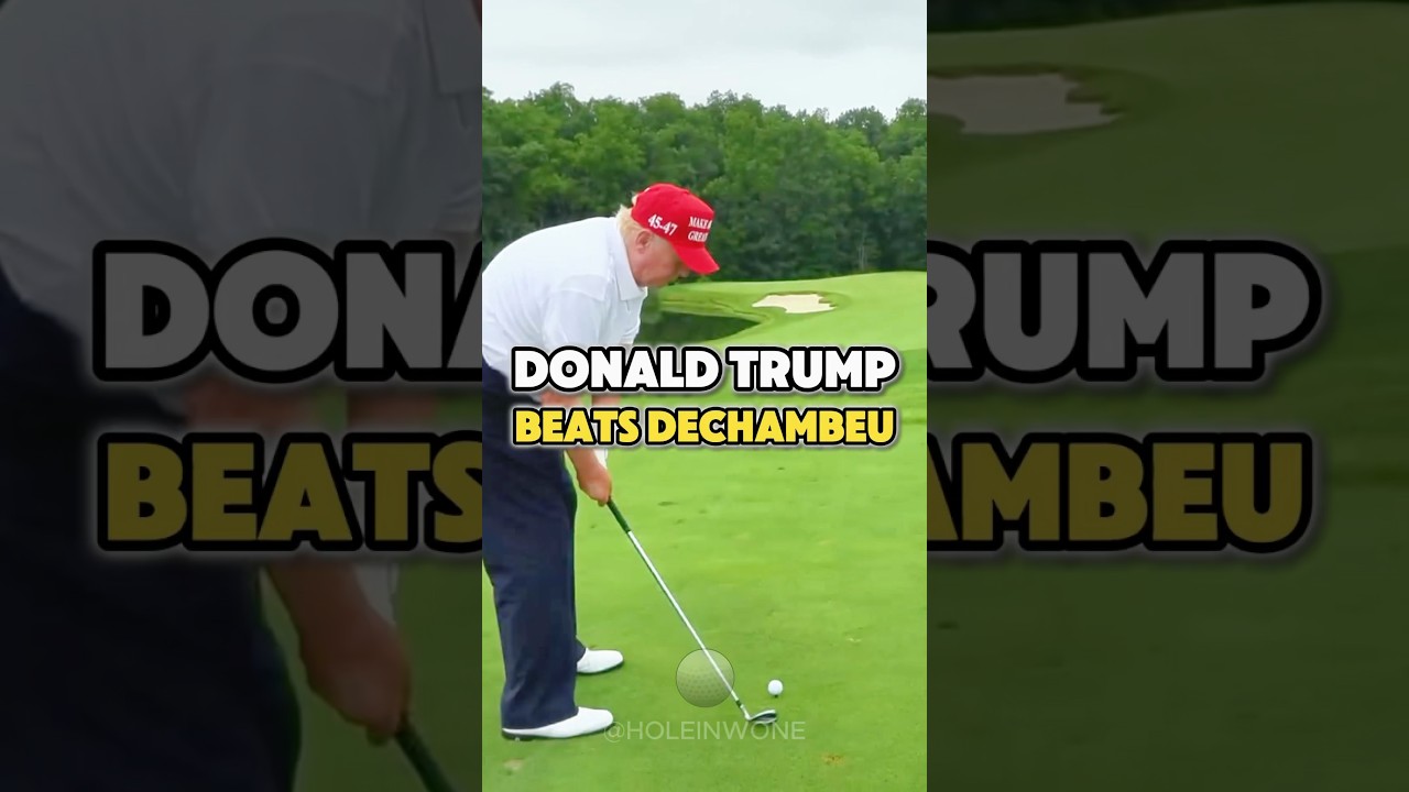 Donald Trump BEATS Bryson DeChambeau In CLOSEST TO THE PIN Challenge 📌⛳️