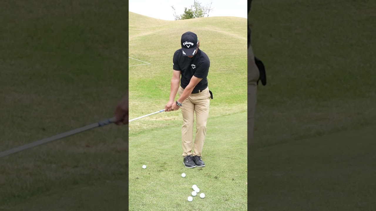 【超プロ級】アプローチはフェースの線を意識して打て！#石川遼 #golf #ゴルフレッスン
