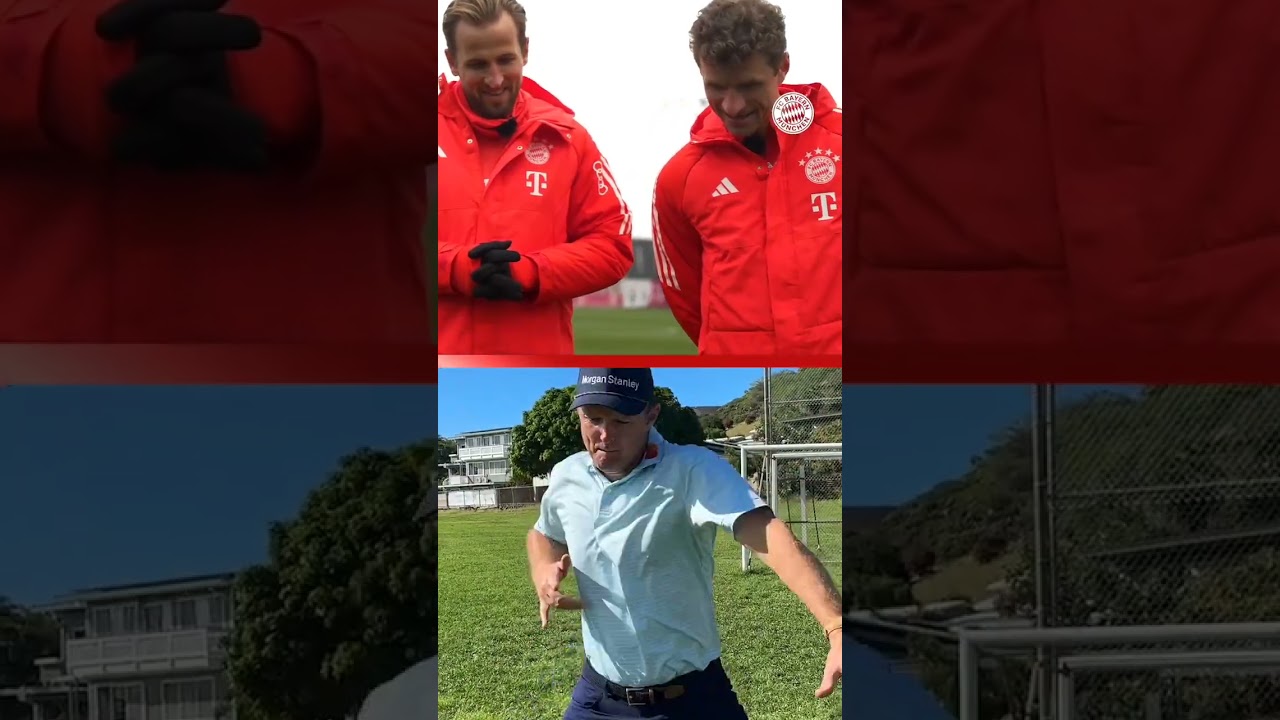 ⛳🤝⚽ Justin Rose challenged FC Bayern’s Harry Kane to his own kind of penalty kick.