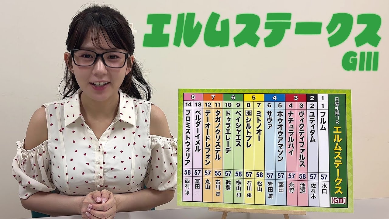 【エルムS】冨田アナのチョイ足しキーワード『マリーンS 3着以内、大苦戦！前走GI組、0%！前走逃げて勝利』