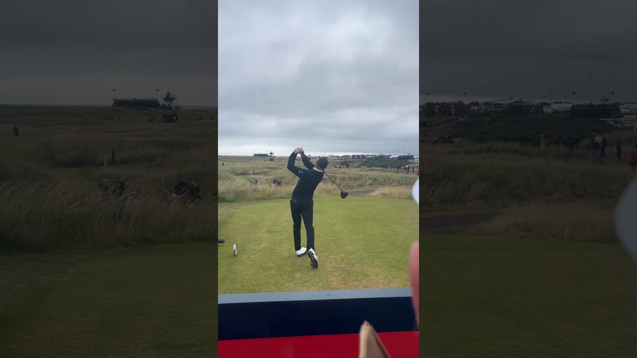 13th hole at The Open. Jordan Spieth tee shot first round #golf #worldclassgolf #theopen