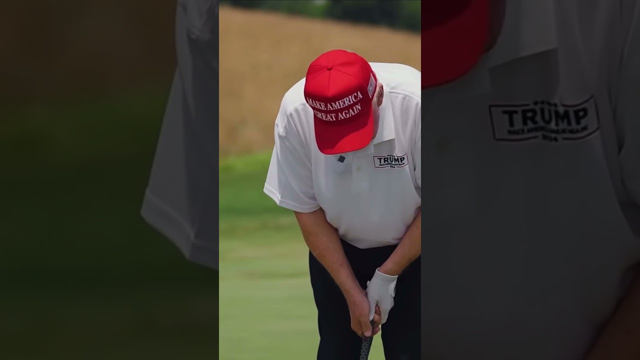 Donald Trumps a great putter! #donaldtrump #brysondechambeau #golf