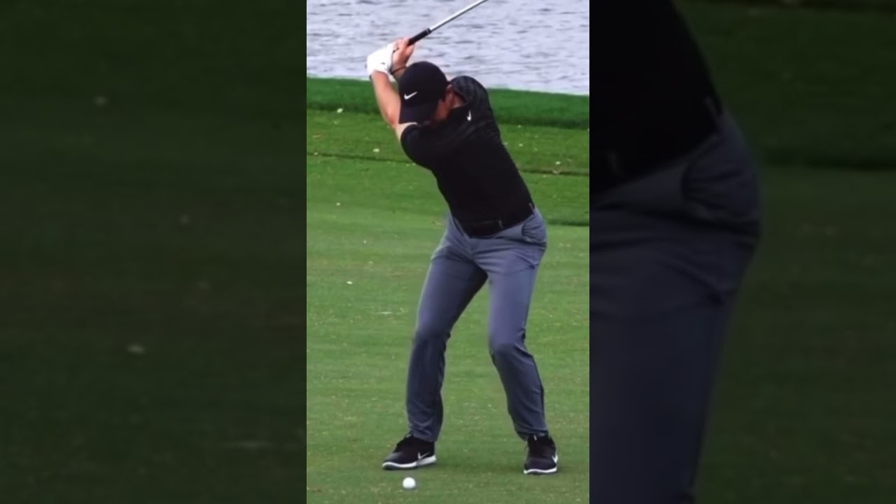 Rory McIlroy Iron Swing Slow Motion Face On