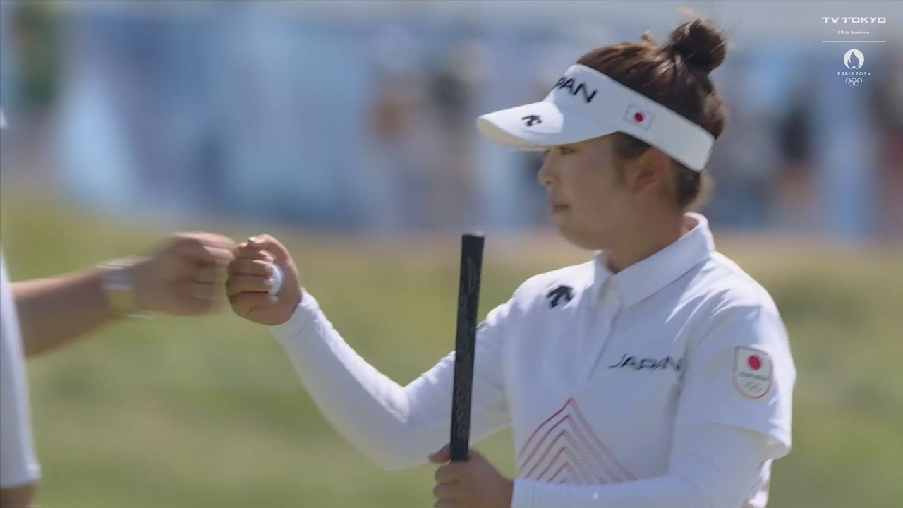 【ゴルフ女子】2年連続日本ツアー年間女王・山下美夢有が後半追い上げバーディーでフィニッシュ！トータル3アンダー暫定7位タイでホールアウト｜パリオリンピック 女子ゴルフ第2ラウンド